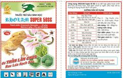 RHOLAM SUPER 18g, thằn lằn chúa 18gr và 100gr: trừ sâu đục bẹ, sâu tư, sâu đục gân lá, sâu xanh da láng, sâu vẽ bùa