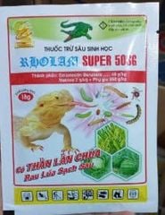 RHOLAM SUPER 18g, thằn lằn chúa 18gr và 100gr: trừ sâu đục bẹ, sâu tư, sâu đục gân lá, sâu xanh da láng, sâu vẽ bùa