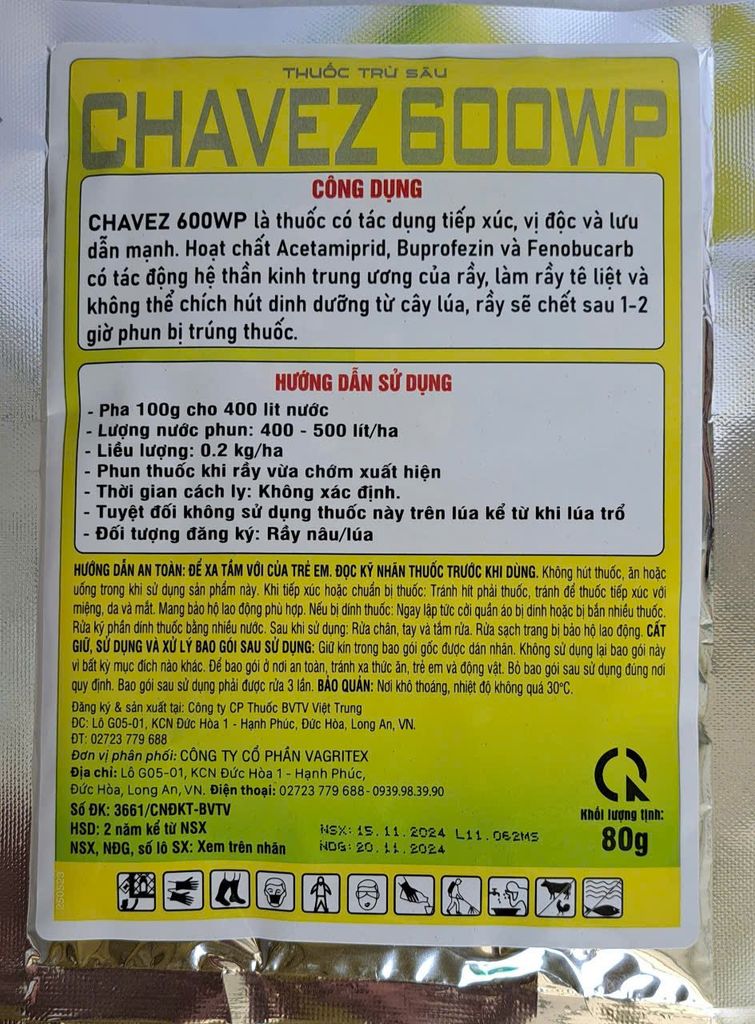 Diệt rầy phấn trắng trên lúa, diệt cả rầy gối lứa bằng 6 hoạt chất