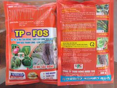 Thuốc trừ bệnh TP-FOS 400g, BINYVIL 70WP: phòng trừ nứt thân xì mủ sầu riêng, thối trái, héo rũ dưa hấu, đốm nâu thanh long, lem lép hạt lúa