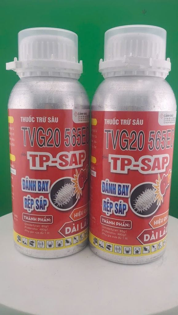 TVG 20 565EC: Trừ rệp sáp, sâu tơ, sâu vẽ bùa, nhện đỏ, sâu lông, sùng hà khoai lang, bọ hà khoai lang
