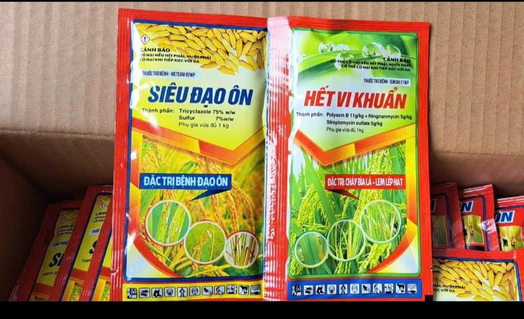 (20gr/gói) Vieteam 82Wp và Sunshi 21WP, Siêu đạo ôn và Hết Vi khuẩn: cặp đôi trừ bệnh đạo ôn vi khuẩn, cháy bìa lá lúa, lem lép hạt lúa