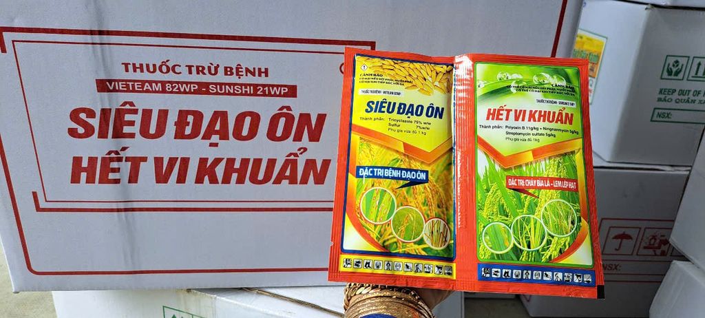 (20gr/gói) Vieteam 82Wp và Sunshi 21WP, Siêu đạo ôn và Hết Vi khuẩn: cặp đôi trừ bệnh đạo ôn vi khuẩn, cháy bìa lá lúa, lem lép hạt lúa