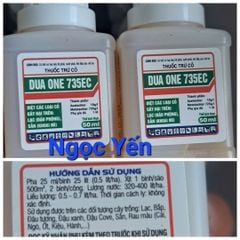 Duaone 735EC 50ml: trừ cỏ tiền nảy mầm, trừ cỏ màu, trừ cỏ mầm, trừ hạt cỏ trong đất