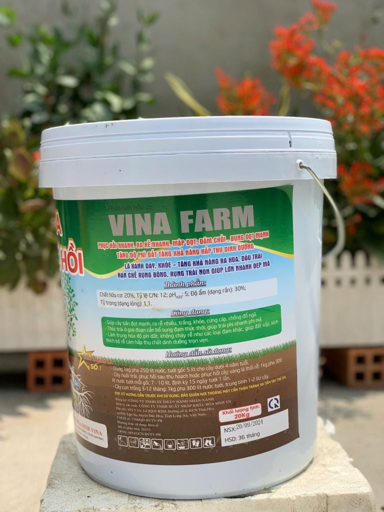 Xô Phục Hồi (Dưỡng chất hữu cơ) Xô Vua Phục Hồi-xô 10kg và xô 20kg - Phục hồi nhanh, ra rễ nhanh, mập đọt, đâm chồi, bung đọt nhanh, tăng độ phì đất, tăng khả năng hấp thụ dinh dưỡng