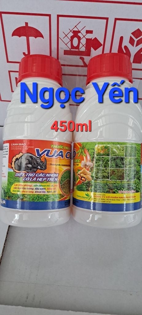 Vua Cỏ 50EC 100ml và 450ml:  trừ Cỏ hậu nảy mầm, cỏ Màu, mần trâu, cỏ chỉ, cỏ túc, lồng vực cạn, cỏ chân gà, cỏ lá gừng.