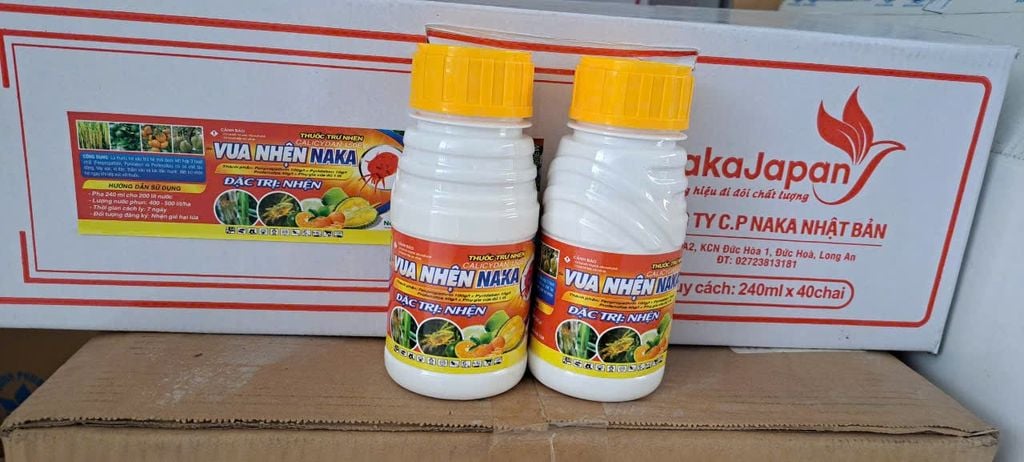 Đặc trị nhện đỏ - nhện gié, Vua nhện naka 240ml - Siêu nhện 450ml, Calicydan 150EW: sạch nhện, gây ung trứng, mát cây, mát bông