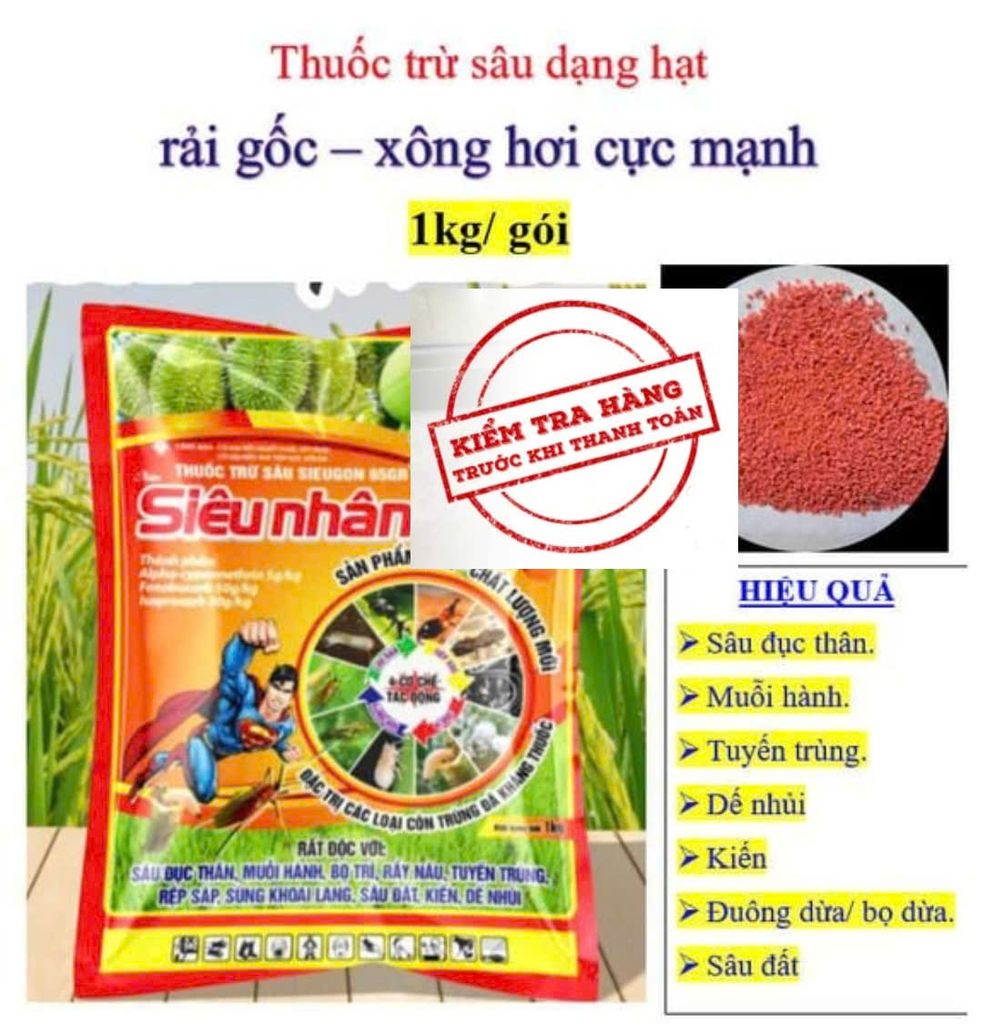 Bộ đôi trị đuông dừa gây hại, diệt luôn sâu đất, sùng đất, tuyến trùng rễ, dế nhủi, kiến