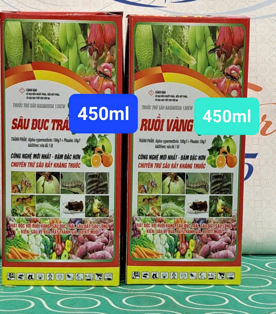 Thuốc trị ruồi vàng cây vú sữa, ruồi vàng xoài, ruồi vàng mận, ruồi vàng hại mướp, ớt, khổ qua, bầu bí, dưa leo