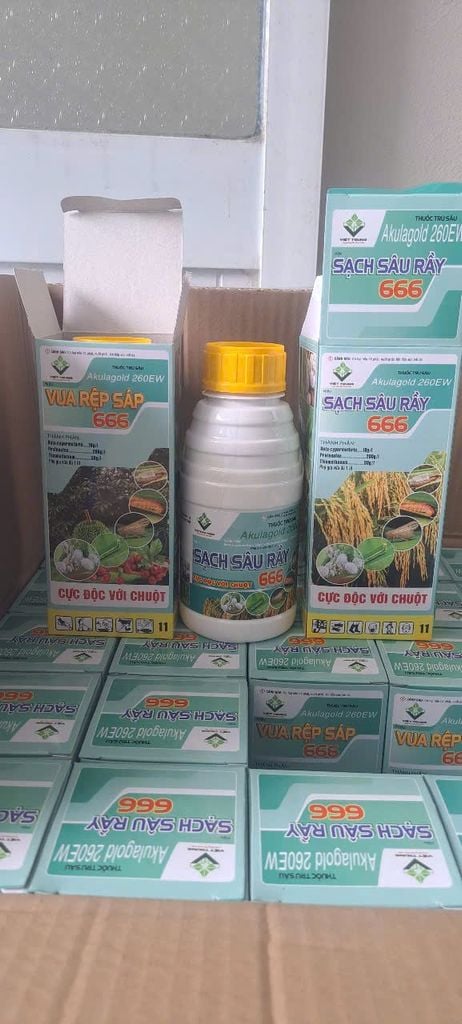 sạch sâurầy 666, Vua rệp sáp 666:  trừ rệp sáp, sâu đục thân, muỗi hành,  rầy phấn trắng lúa, bọ trĩ gây hại lúa