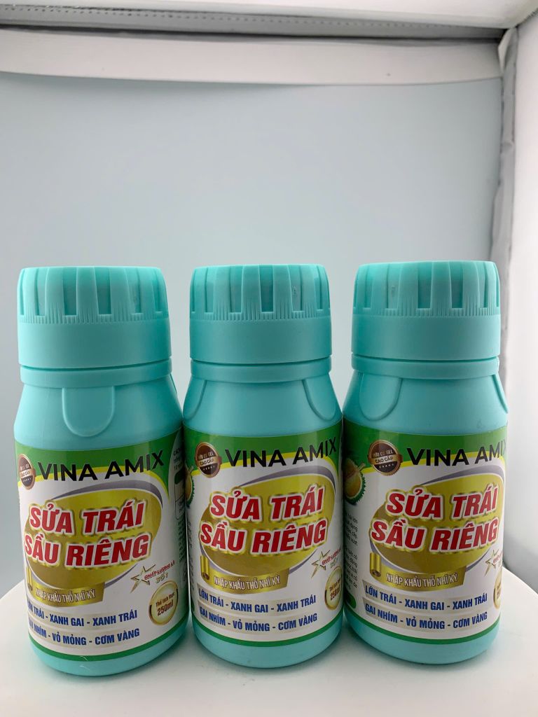 (250ml) Phân bón lá Sửa trái sầu riêng : lớn trái, xanh gai, xanh trái, gai nhím, cơm vàng