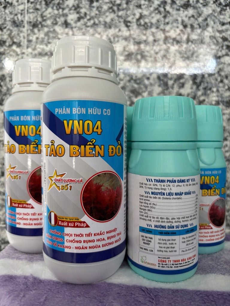 Tảo Biển Đỏ : cây chống chọi thời tiết khắc nghiệt, Giảm stress, Chống rụng hoa, Rụng trái, Tăng đề kháng - Ngăn ngừa sương muối