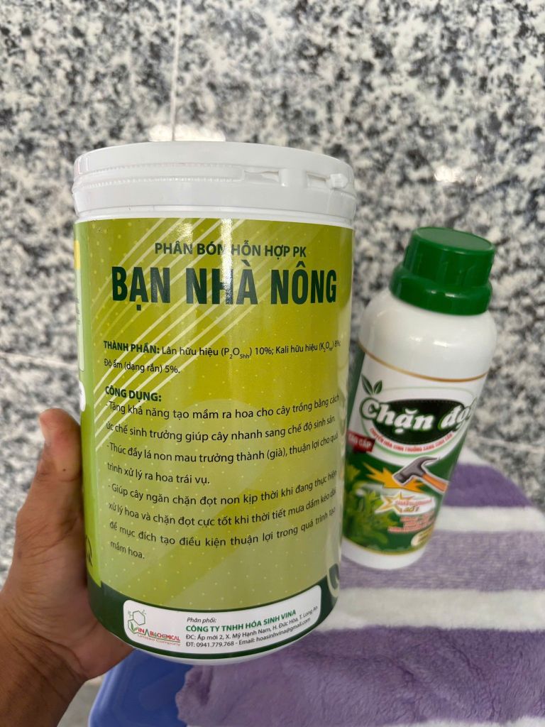 Combo CHẶN ĐỌT, GIÀ LÁ NHANH cực mạnh không suy cây, chuyển hóa sinh trưởng sang sinh sản, tạo mầm hoa, ức chế đọt non, lá chuyển lụa, phân hóa mầm hoa