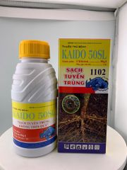 Thuốc trừ bệnh KAIDO 50SL - Sạch Tuyến Trùng 450ml: gốc chitosan, trừ tuyến trùng rễ,  và dưỡng rễ sầu riêng, mít, cà phê, hồ tiêu