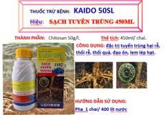Phòng trừ tuyến trùng rễ, trị vết thương do tuyến trùng và nấm bệnh rễ, giúp bộ rễ phục hồi và phát triển mạnh - SẠCH TUYẾN TRÙNG 450ml+TPFOS 800gram