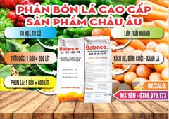 (gói 500g) Balance 20-20-20+ TE : phân bón lá nhập khẩu Châu Âu