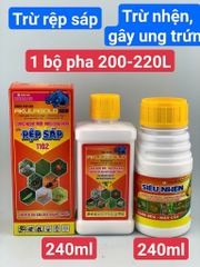 (Rệp sáp + nhện cây đào) Phòng trừ rệp sáp trên cây đào và trừ nhện đỏ, gây ung trứng trên cây đào, không nóng, mát cây, mát bông