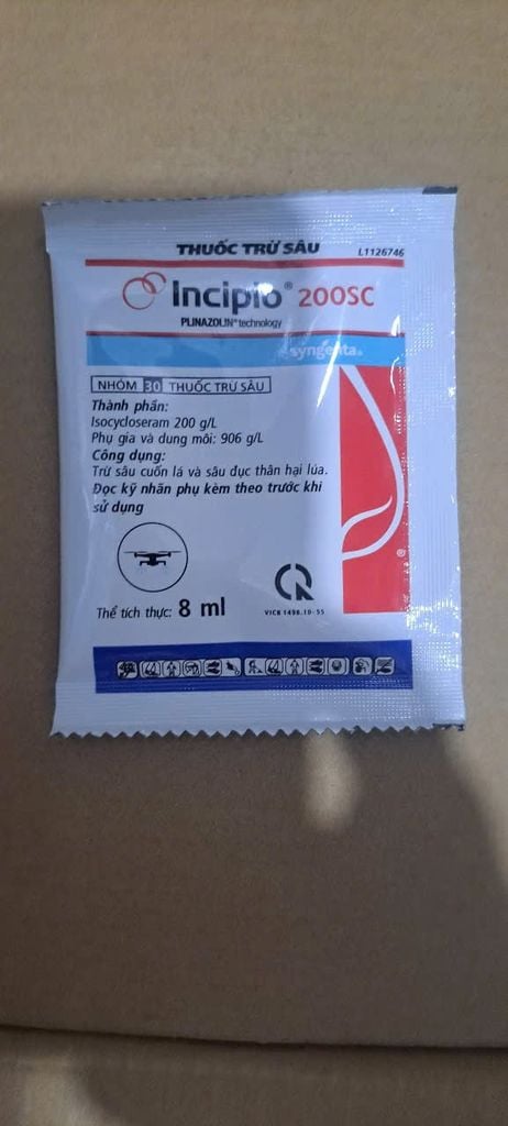 Diệt sâu cuốn lá, sâu đục thân Incipio 200SC, trừ sâu ống hành, sâu xanh da láng