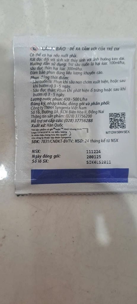 Diệt sâu cuốn lá, sâu đục thân Incipio 200SC, trừ sâu ống hành, sâu xanh da láng