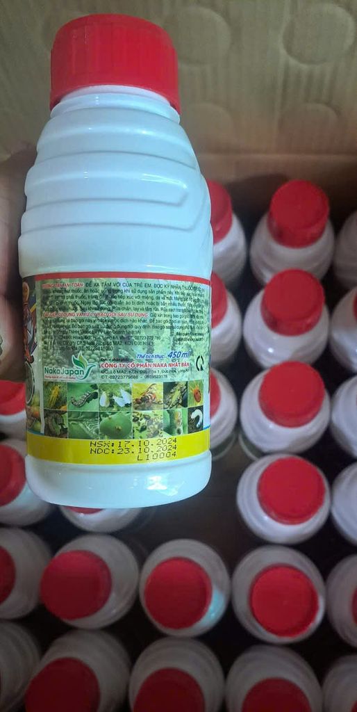 Chai KTEDO 85EC – HIỆU HÙM XÁM 450ml: diệt côn trùng chích hút, rầy xanh, rệp sáp, rầy thánh giá, bọ trĩ, nhện đỏ, sâu ăn lá, bọ phấn trắng, rầy mềm