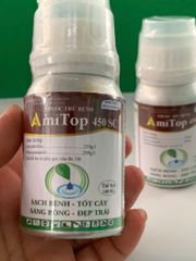 Thuốc trừ bệnh Amitop 450SC trừ bệnh đốm lá, sương mai, thán thư, thối trái trên rau màu, khổ qua, bầu bí dưa chuột, dưa leo, phóng đọt, mập đọt, không nóng