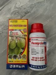 Combo (Famycin+siêu sạch bệnh 1102) thuốc phòng trừ bệnh thối cuống, thối trái, thối nhũn - bạc lá, cháy bìa lá trên cây ăn trái, trên sầu riêng