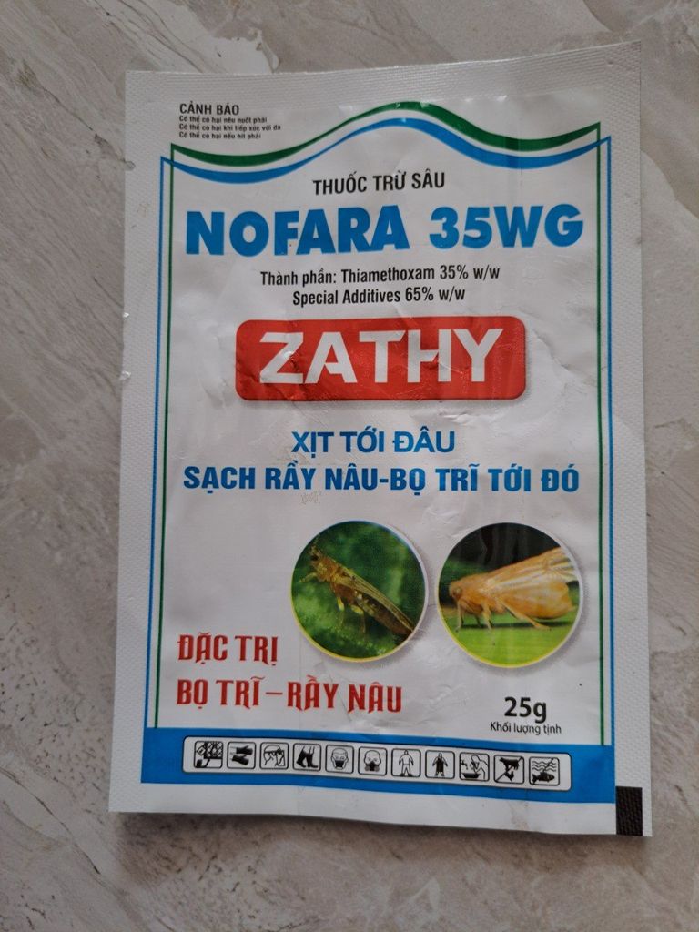Thuốc trị bọ trĩ trên lúa, diệt sạch bọ trĩ lúa: gói apfara 25wg, gói Nofara 35wg 25gam, zathy 25gam, akulagold 420wp, siêu sâu rầy 100gam