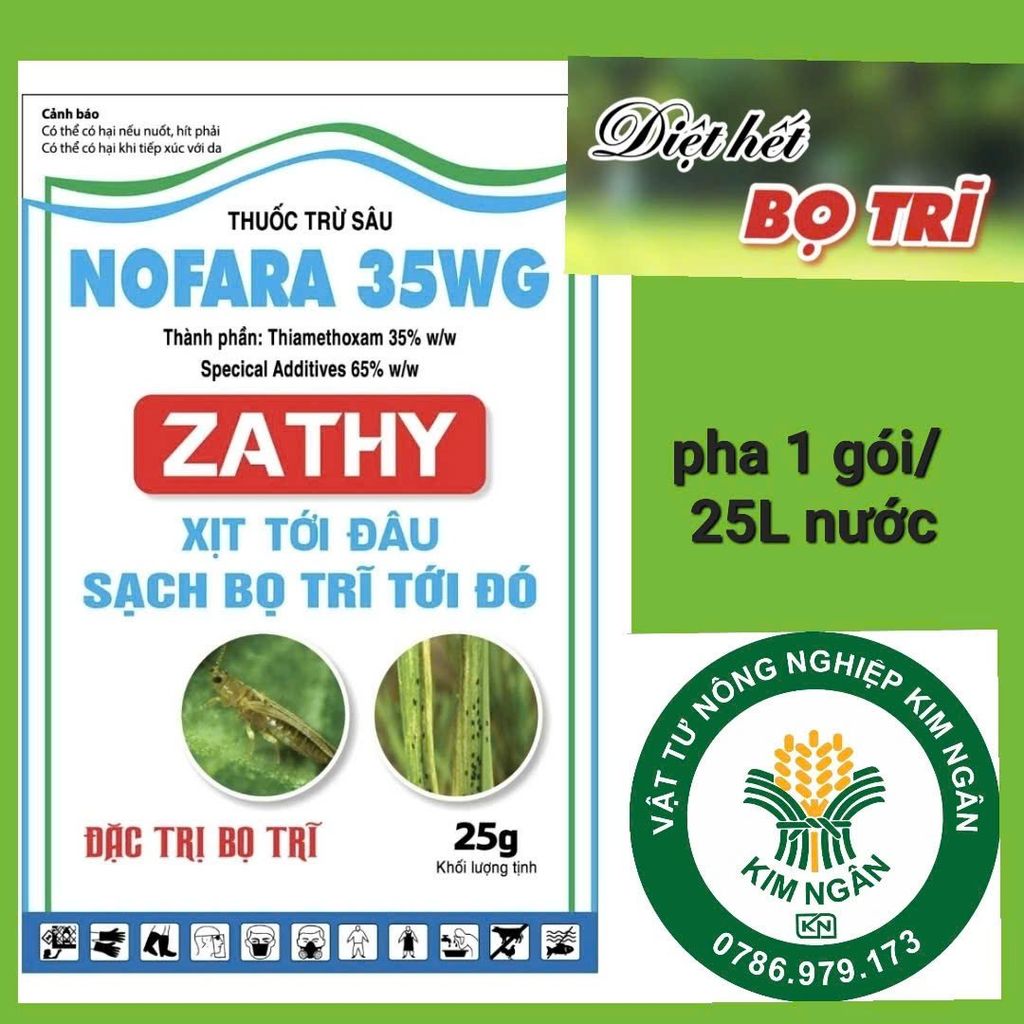 Thuốc trị bọ trĩ trên lúa, diệt sạch bọ trĩ lúa: gói apfara 25wg, gói Nofara 35wg 25gam, zathy 25gam, akulagold 420wp, siêu sâu rầy 100gam