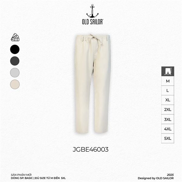  Quần Polymer Easy Pants Old Sailor - JGBE46003 - Big Size Upto 5XL - 46003 