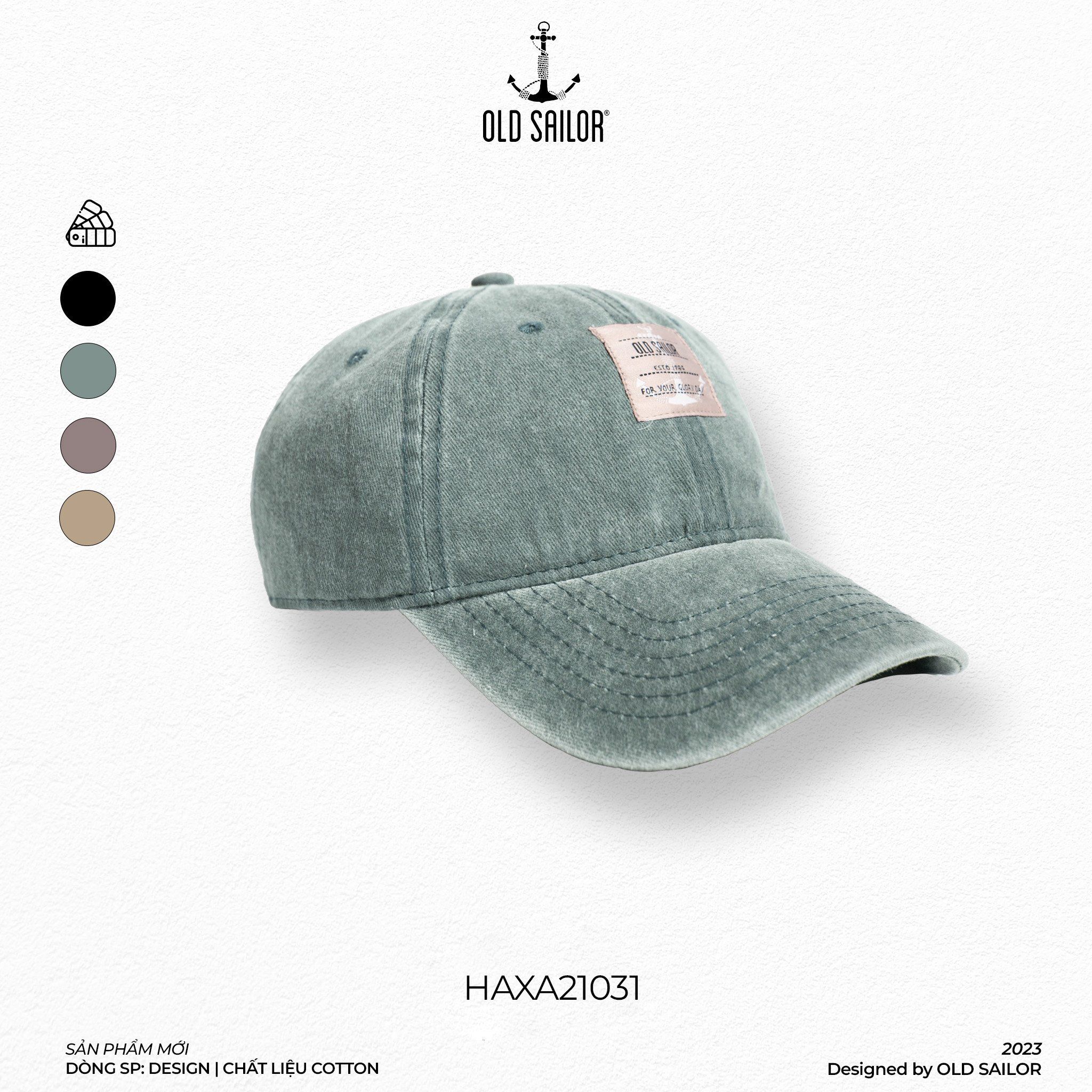  Nón Lưỡi trai wash Old Sailor - HAXA 21031 