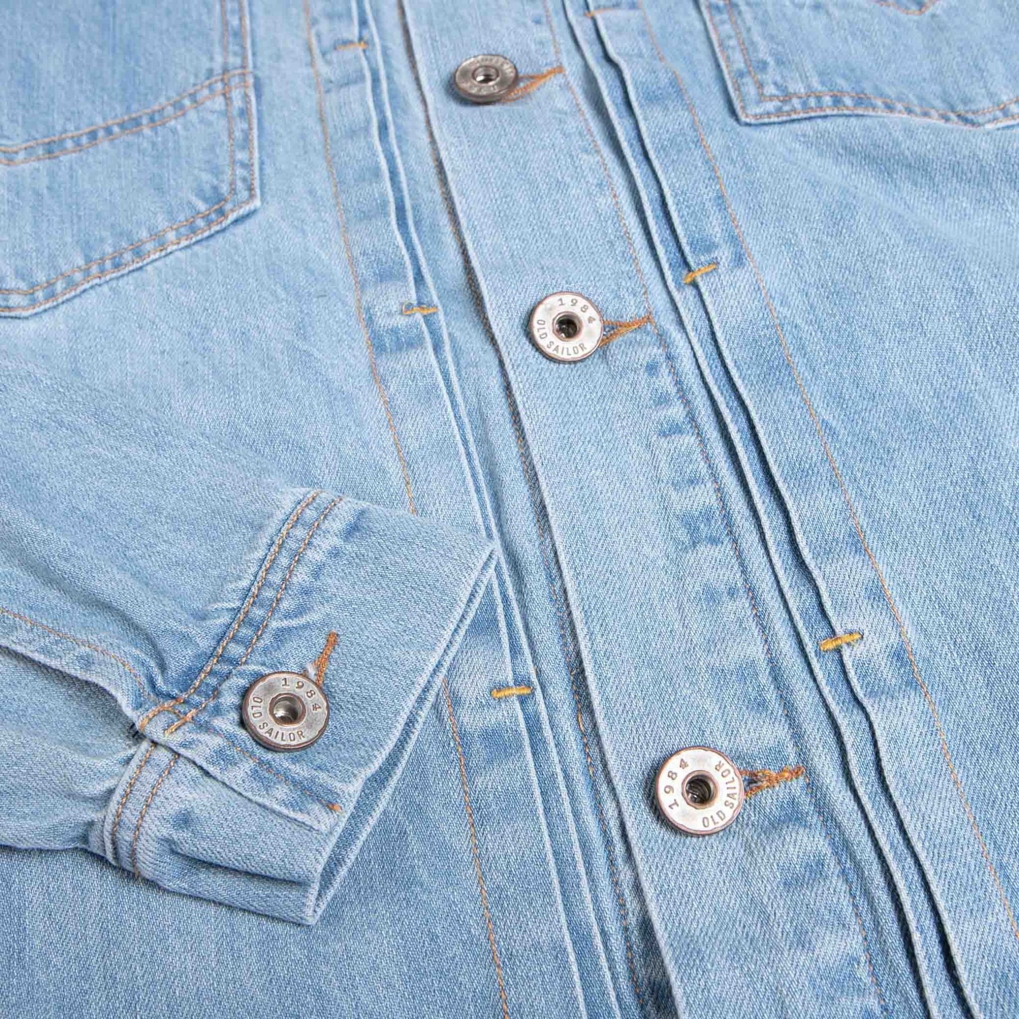  Áo Khoác Denim Phom oversize Old Sailor - JKXN44639 - Big size upto 4XL 