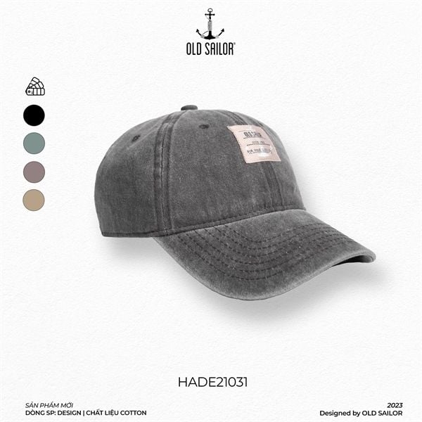  Nón Lưỡi trai wash Old Sailor - HADE 21031 