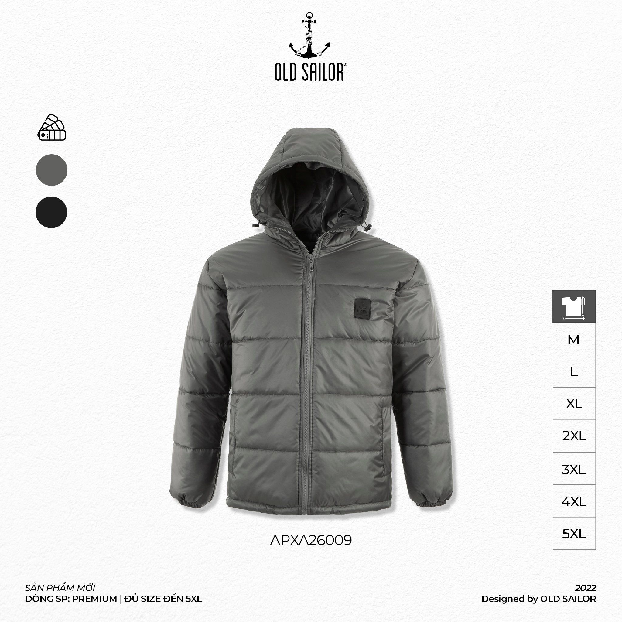  Áo Khoác Phao Old Sailor - DSAPXA26009 - Big size upto 3XL 