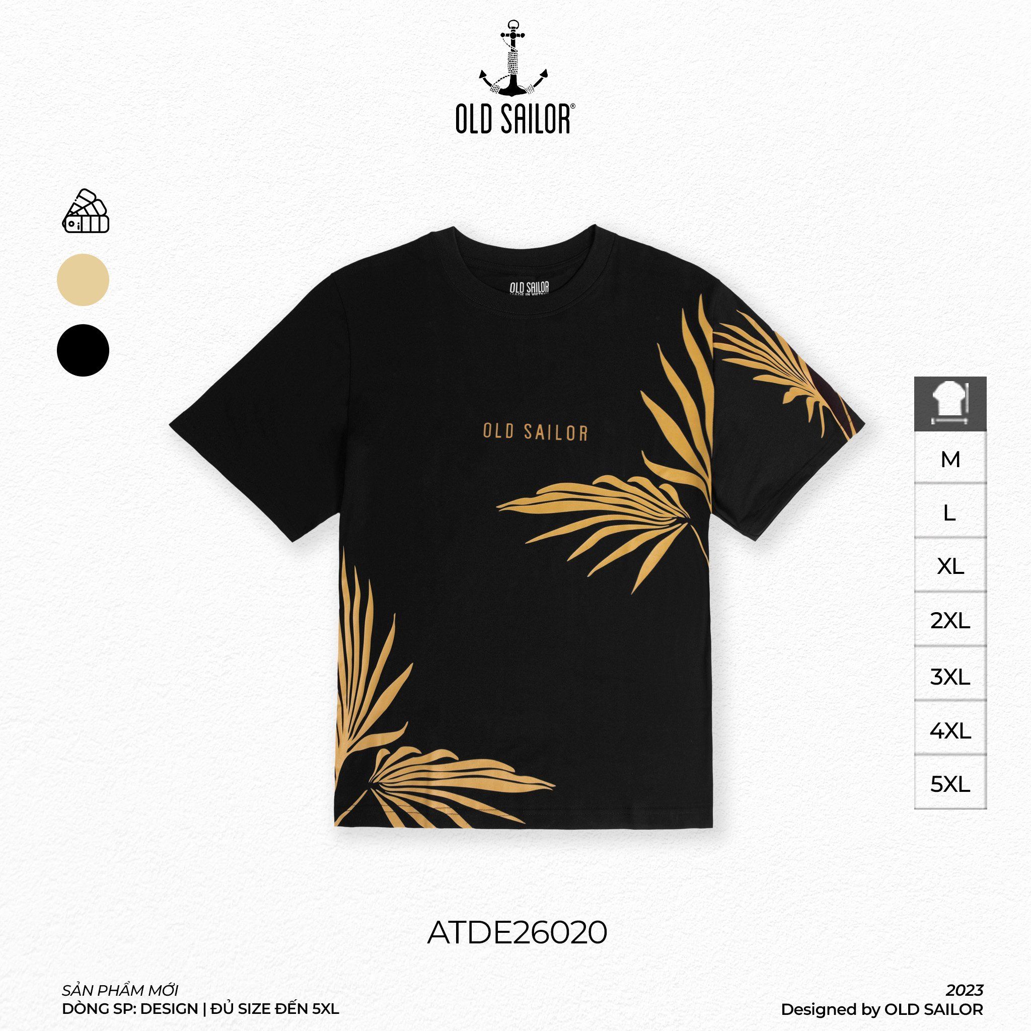  Áo Thun Nam Palm Old Sailor - ATDE26020 - Big Size Upto 5XL 