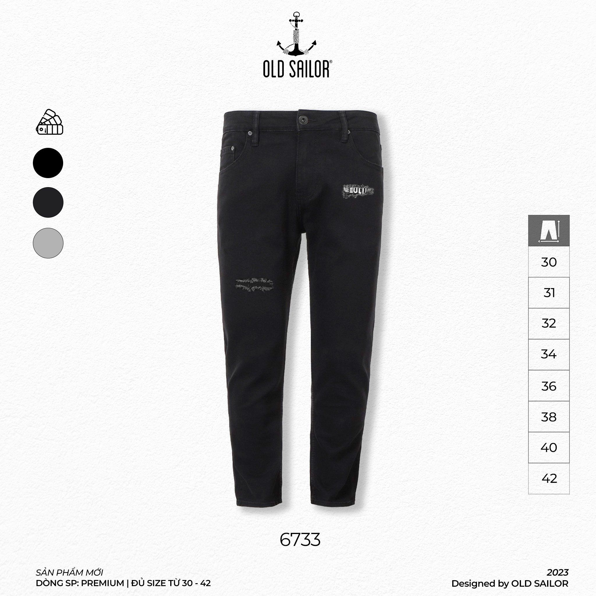  Quần jeans nam form slimfit Old Sailor - 6733 - Big size upto 42 