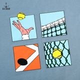  Áo thun nam họa tiết Old Sailor - O.S.L TENNIS TEE - FADED BLUE - ATXA88553 - Big size upto 5XL - 2023 
