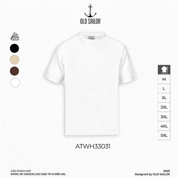  Áo thun nam Same Old Sailor, Áo phông Oversize- Cotton mềm mại,thông thoáng- Big Size Upto 5XL - 33031 