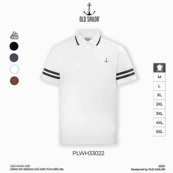  Áo Polo Nam Striped Old Sailor - PLWH33022 - Big Size Upto 5XL 