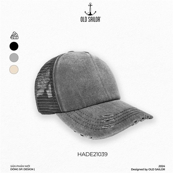  Nón Lưỡi Trai Wash Old Sailor - HADE 21039 