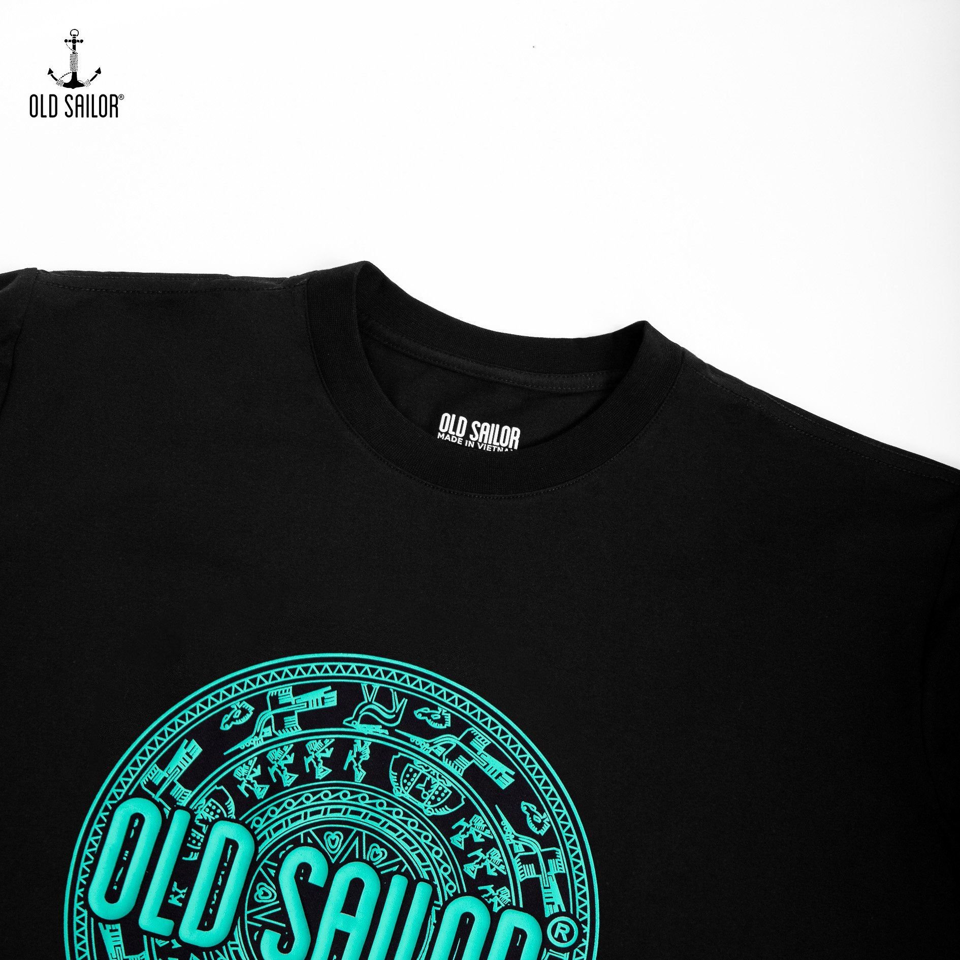  Áo thun họa tiết Trống Đồng Old Sailor - ATDE88572 - đen - Big Size Upto 5XL 
