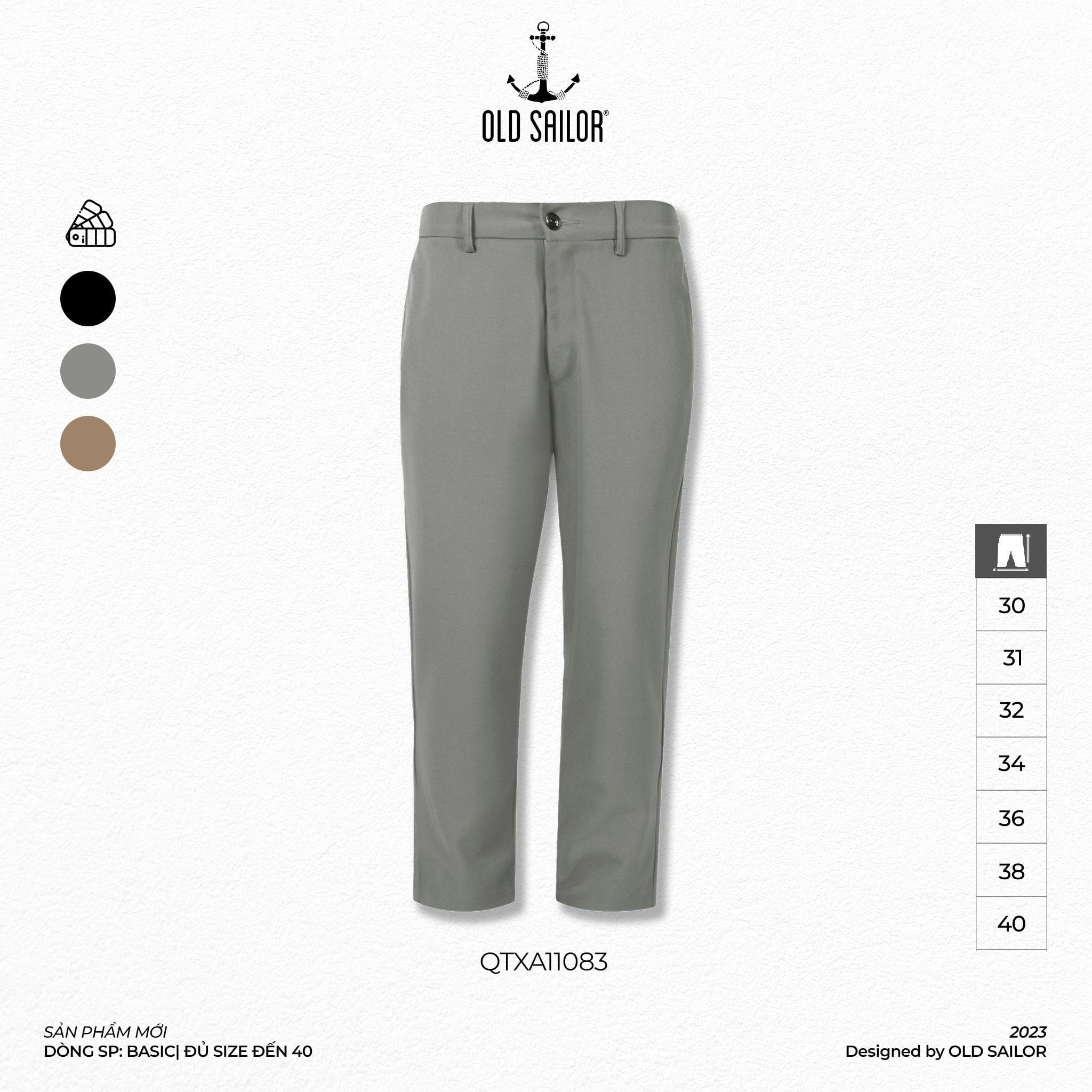  Quần Tây Lưng Thun Old Sailor - QTXA11083 - Big size upto 40 - 2023 
