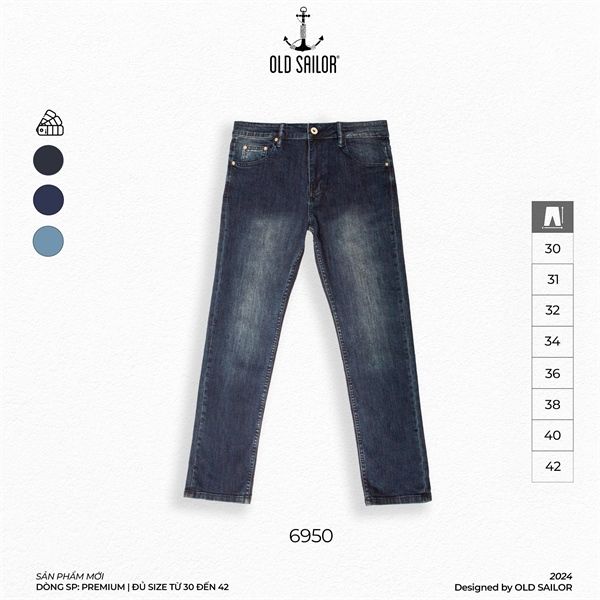  Quần Jeans Shark Premium Old Sailor - 6950 - Big size upto 44 