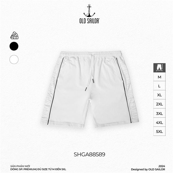  Quần Short Track Premium Old Sailor - SHGA88589 - Big Size upto 5XL 