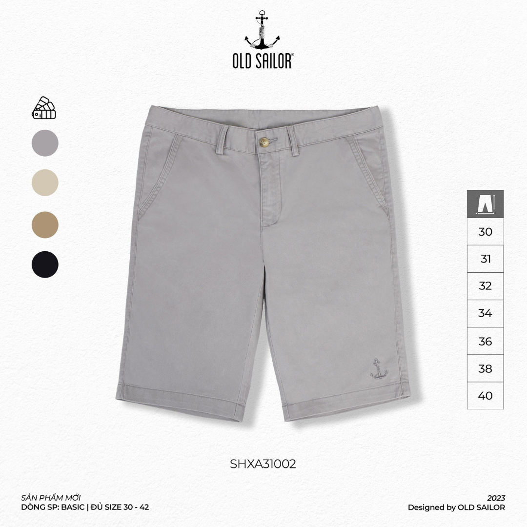  Quần Short Nam Kaki Old Sailor - SHXA31002 - Big size upto 40 