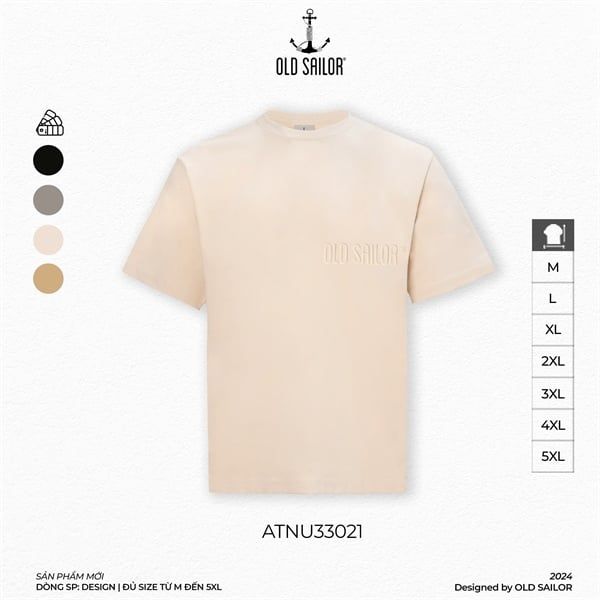  Áo Thun Oversize Old Sailor - ATNU33021 - Big Size Upto 5XL 