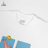  Áo thun nam họa tiết Old Sailor - O.S.L TENNIS TEE - WHITE - ATGA88553 - Big size upto 5XL - 2023 