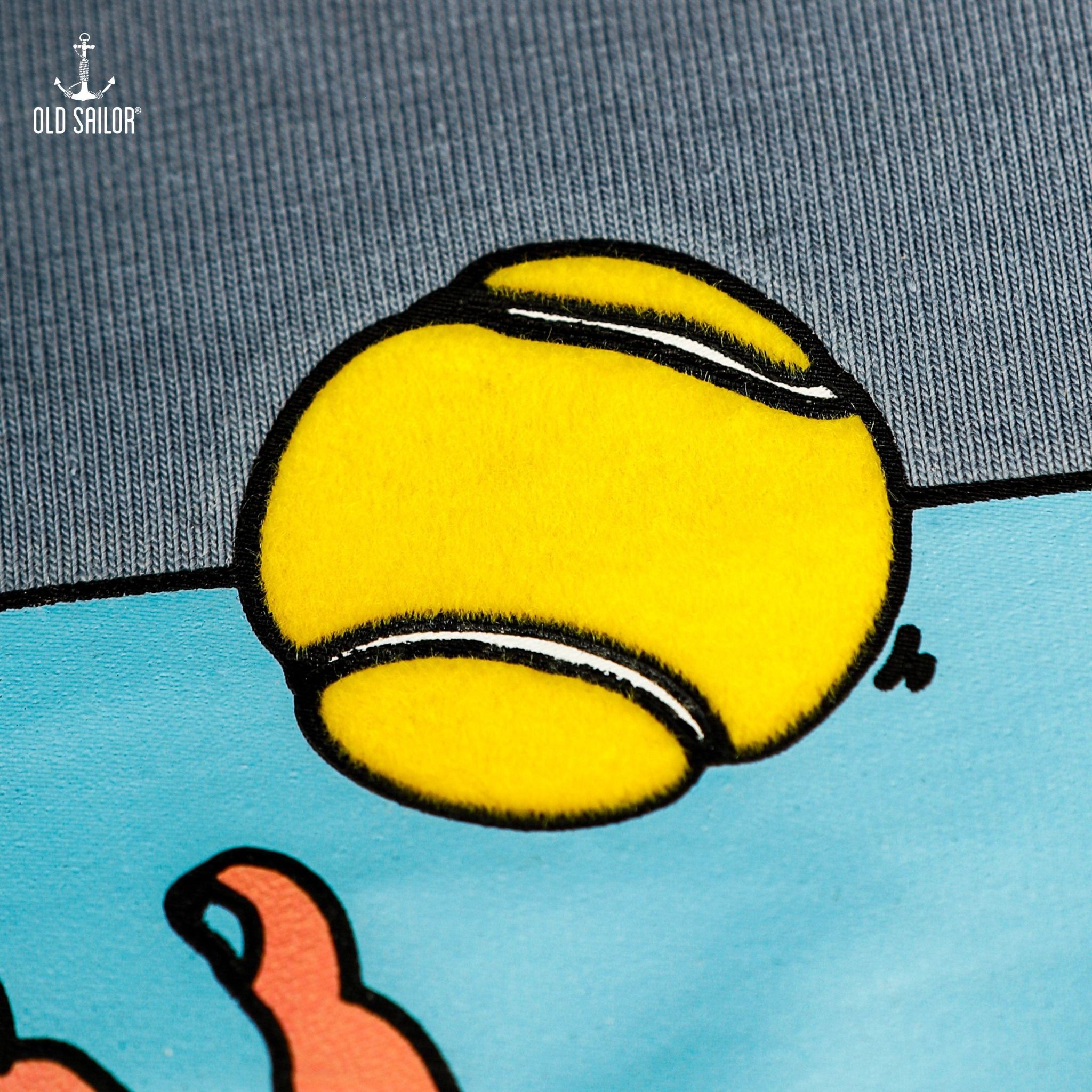  Áo thun nam họa tiết Old Sailor - O.S.L TENNIS TEE - FADED BLUE - ATXA88553 - Big size upto 5XL - 2023 