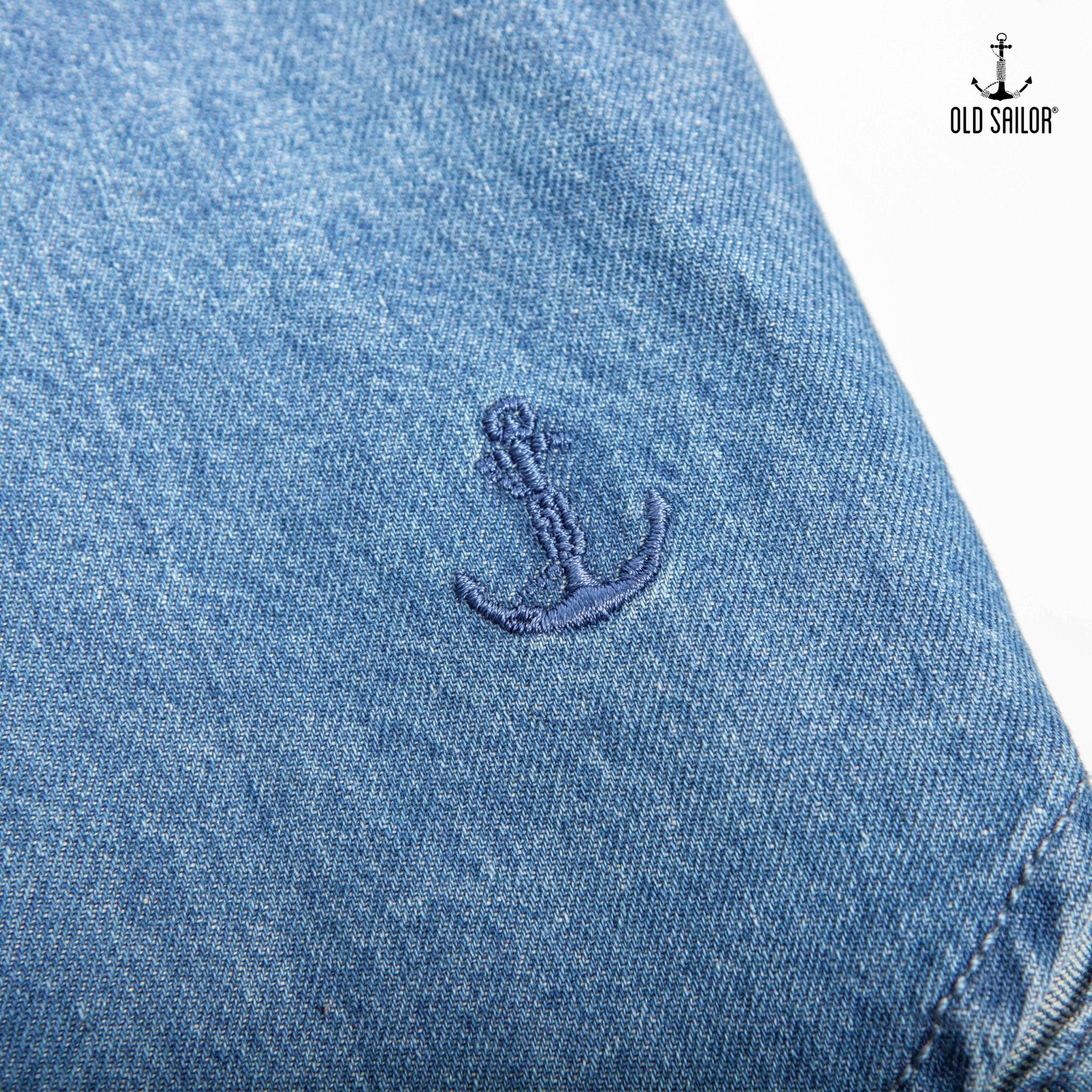  Áo sơ mi denim Old Sailor - SMXD35001 - xanh đậm - Big Size Upto 5XL - 2023 