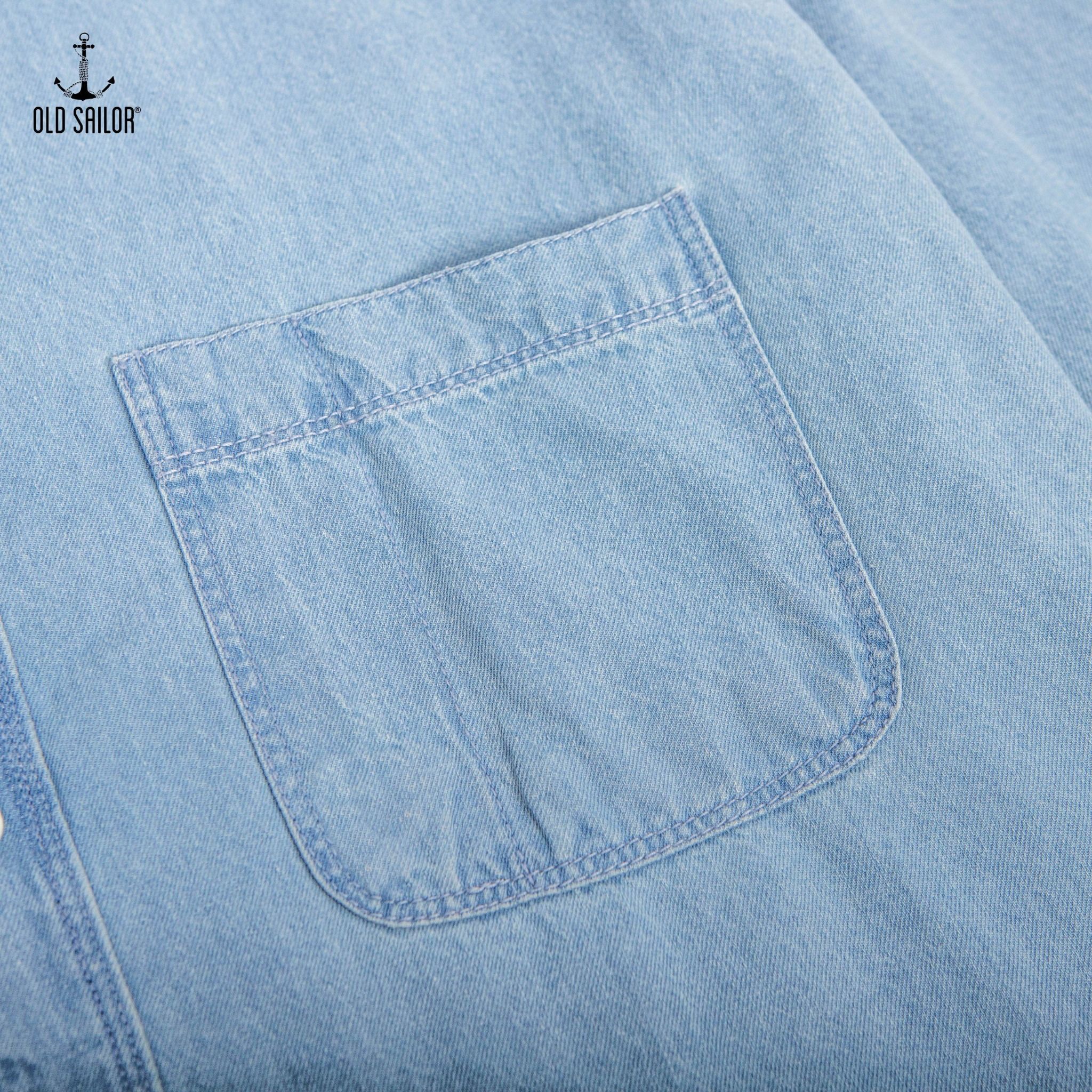  Áo sơ mi denim Old Sailor - SMXN35001- xanh nhạt - Big Size Upto 5XL - 2023 