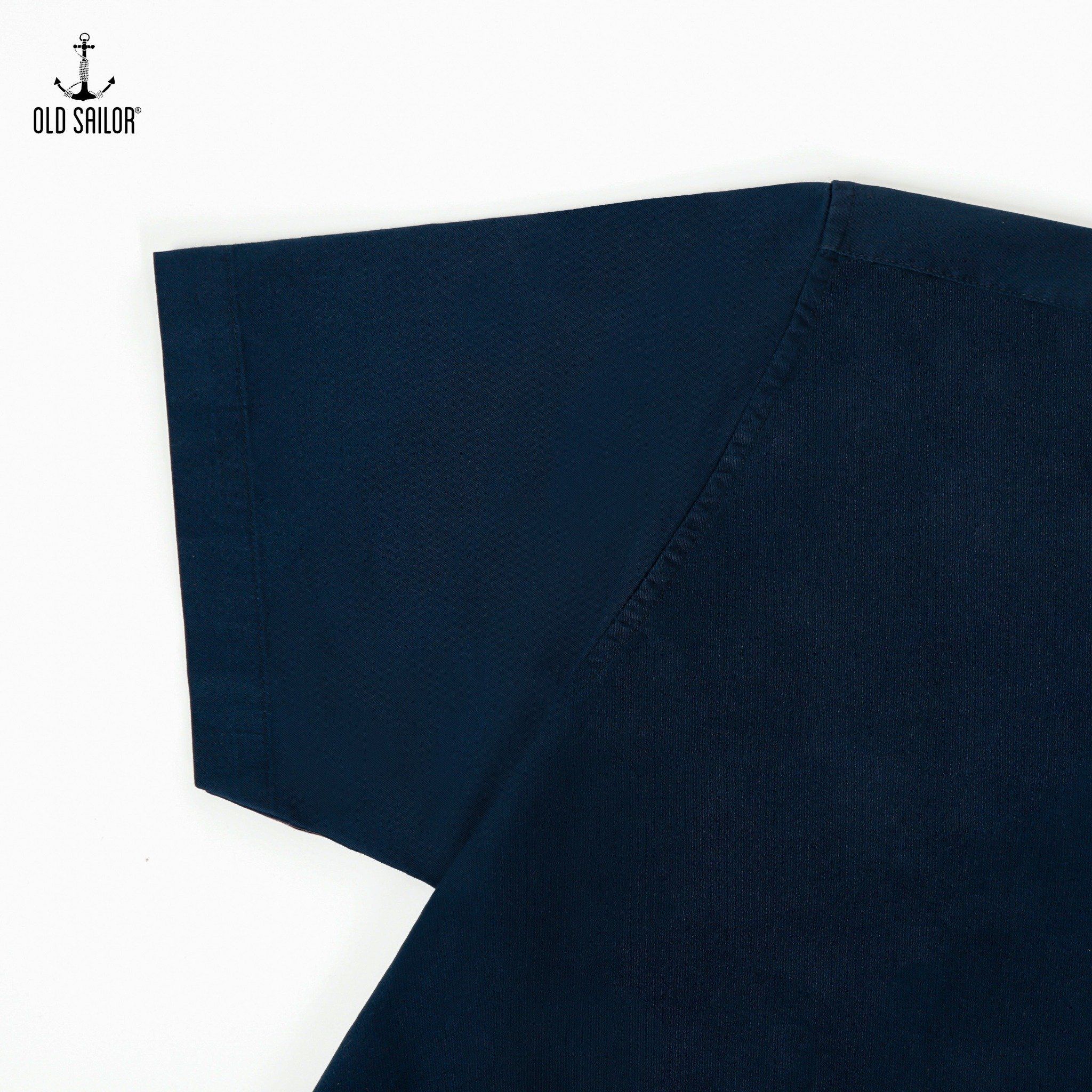  Áo sơ mi nam tay ngắn OldSailor - O.S.L KAKI SHIRT - NAVY - SMXA88548 - xanh đen - Big size upto 5XL 